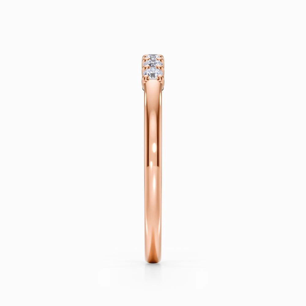 Seven Vows Wedding Band in Yellow Gold