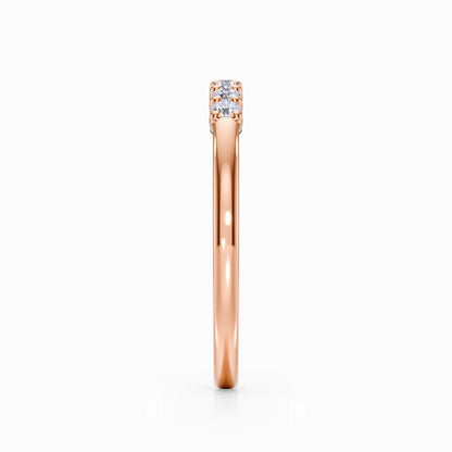 Seven Vows Wedding Band in Yellow Gold