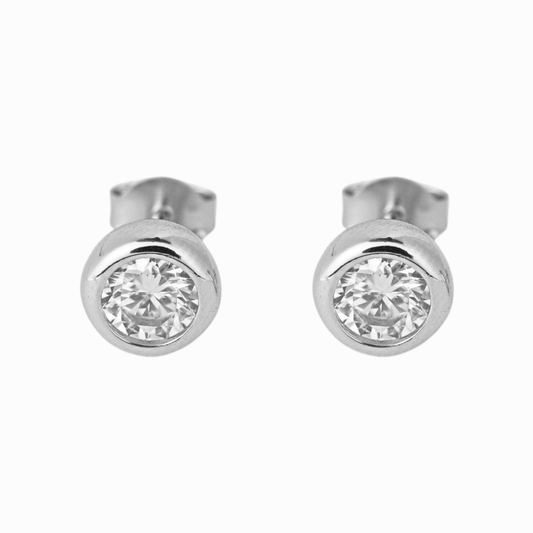 Bezel Bliss Stud Earring