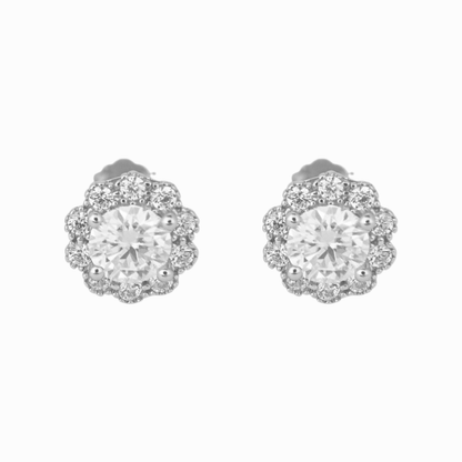 Starflower Halo Stud Earring