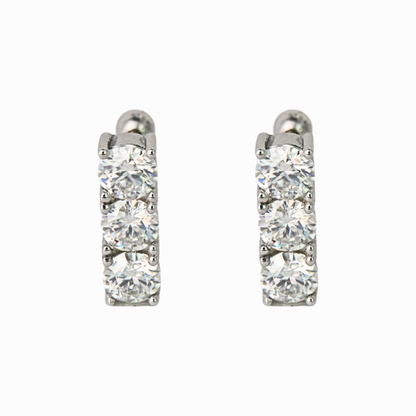 Trinity Bar Stud Earring