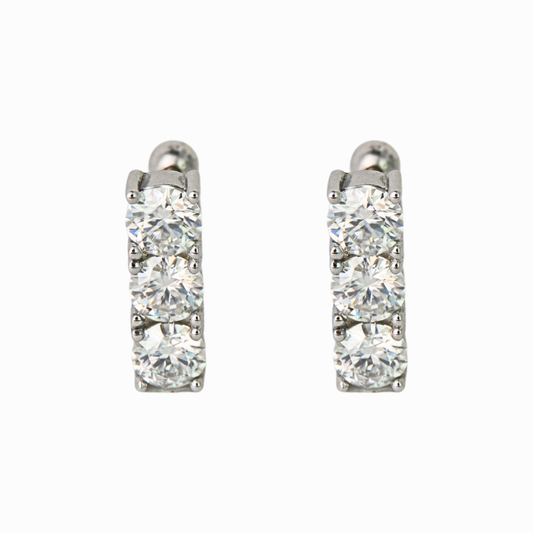 Trinity Bar Stud Earring