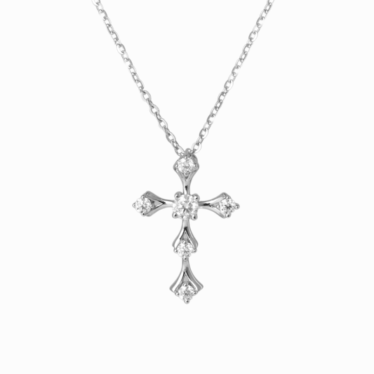 Celestial Cross Pendant Necklace
