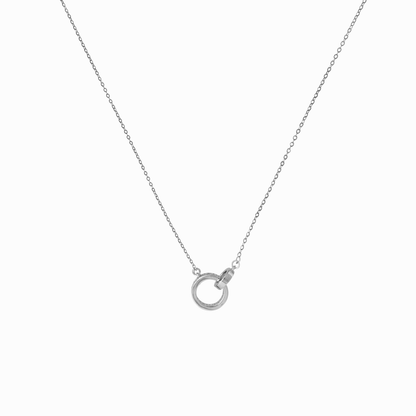 Interlocking Pavé Circle Necklace