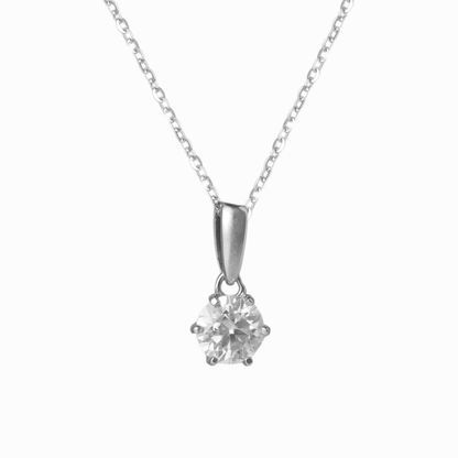 Eternal Solitaire Pendant Necklace