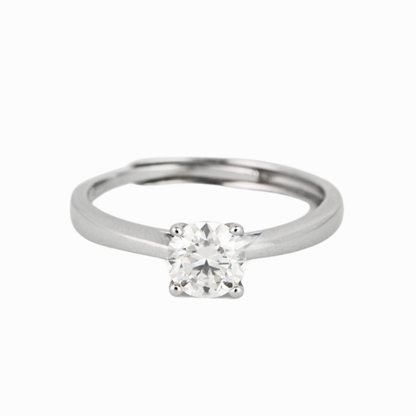 Eclipse Solitaire Moissanite Ring