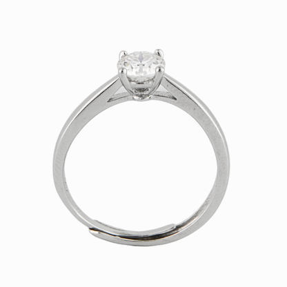 Eclipse Solitaire Moissanite Ring