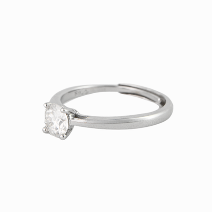Eclipse Solitaire Moissanite Ring