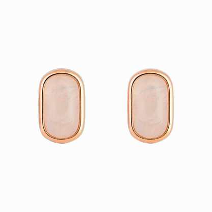 Serene Moonstone Stud Earring