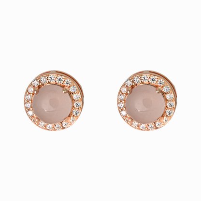 Rosélia Halo Stud Earrings