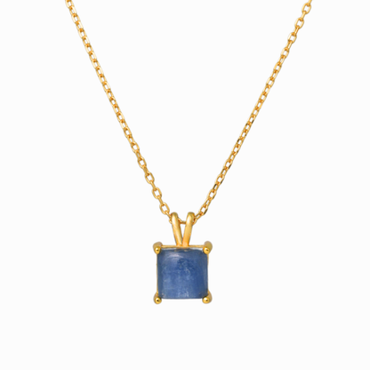 Kyanite Square Pendant Necklace