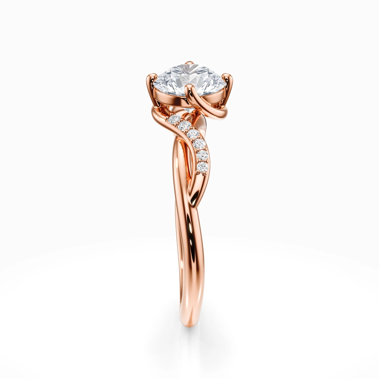 Vintage Twisted Pave Ring