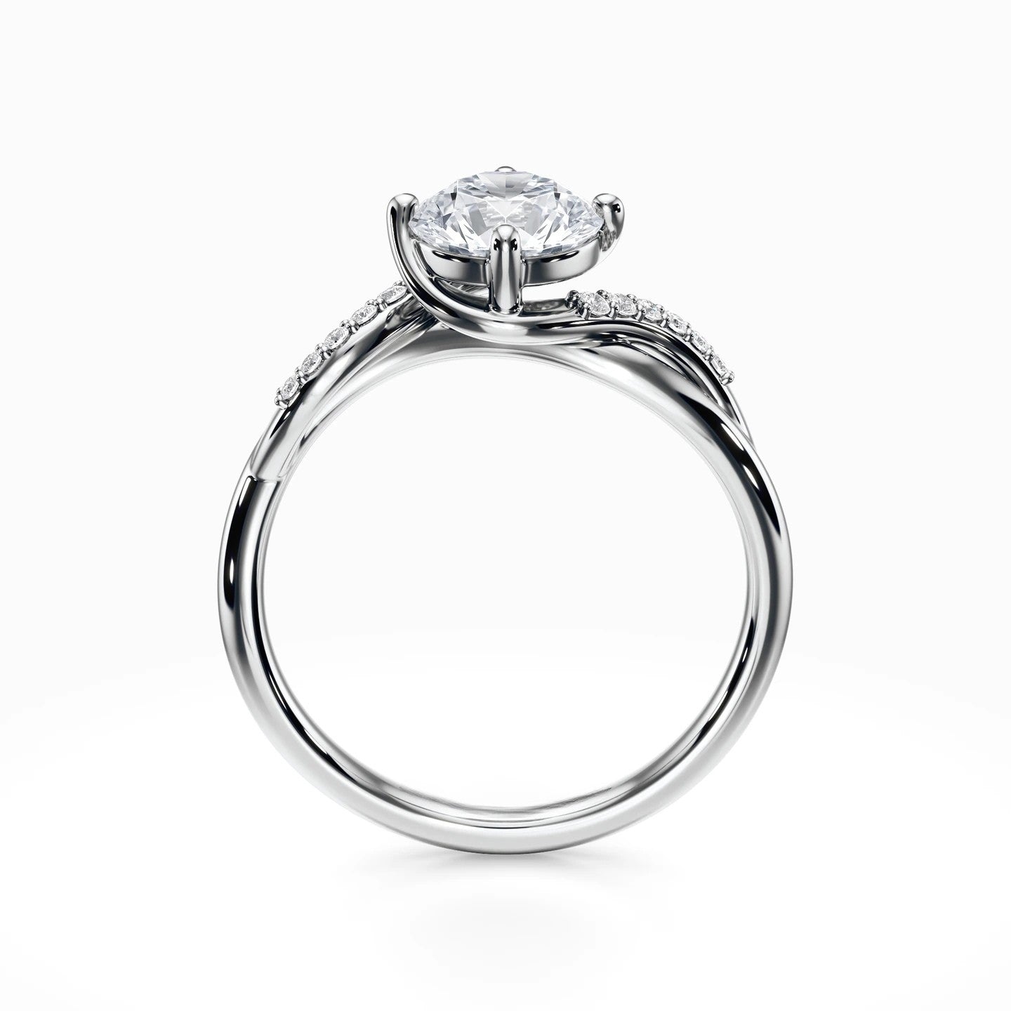 Vintage Twisted Pave Ring