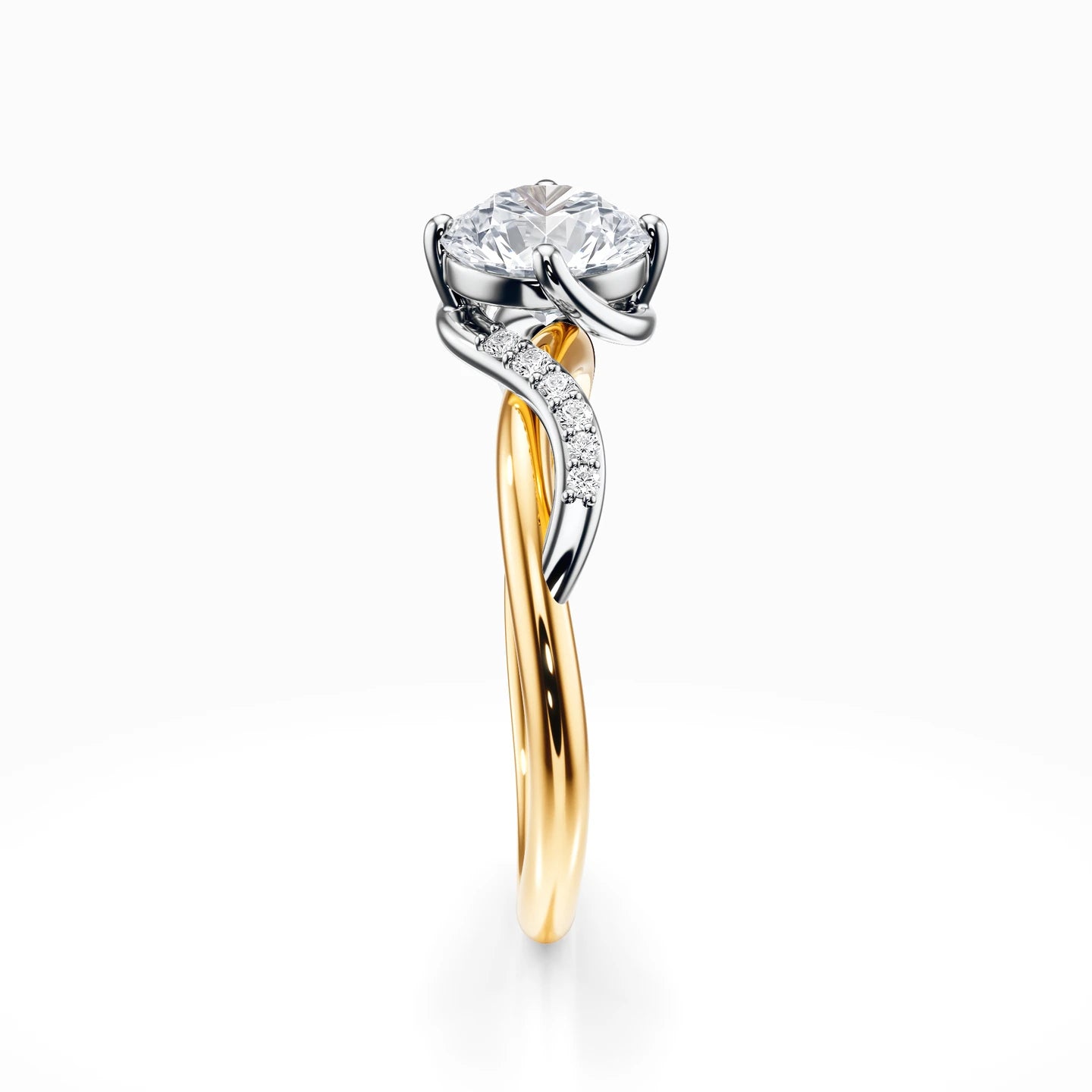 Vintage Twisted Pave Ring