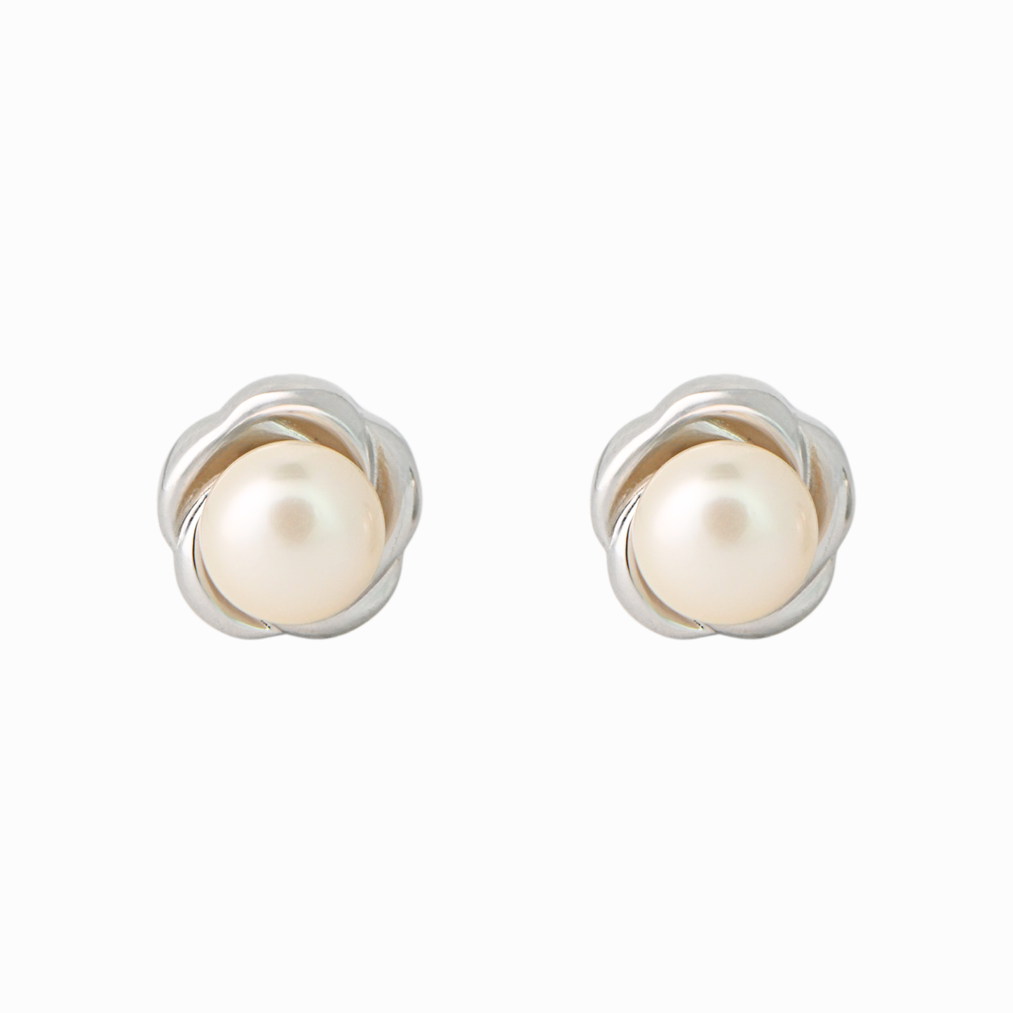 Petal Halo Pearl Stud