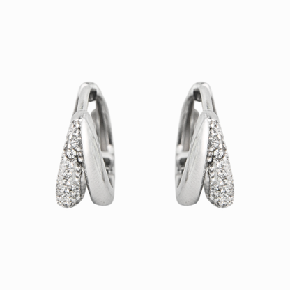 Aureole Round Huggie Earring