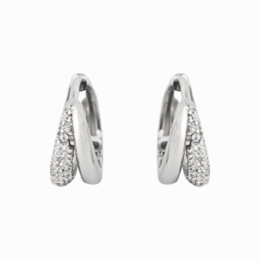Aureole Round Huggie Earring