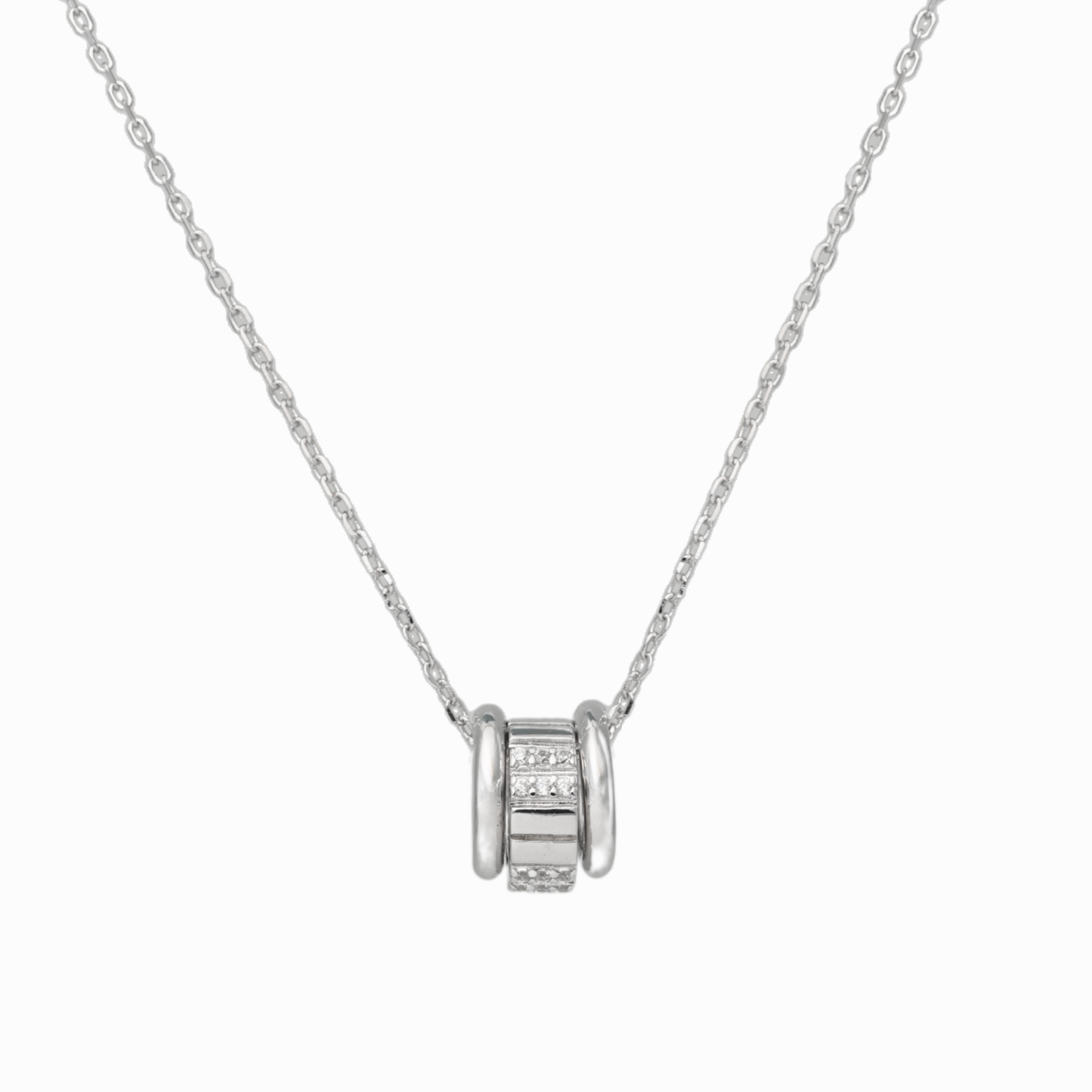 Trinity Orbit Pendant Necklace