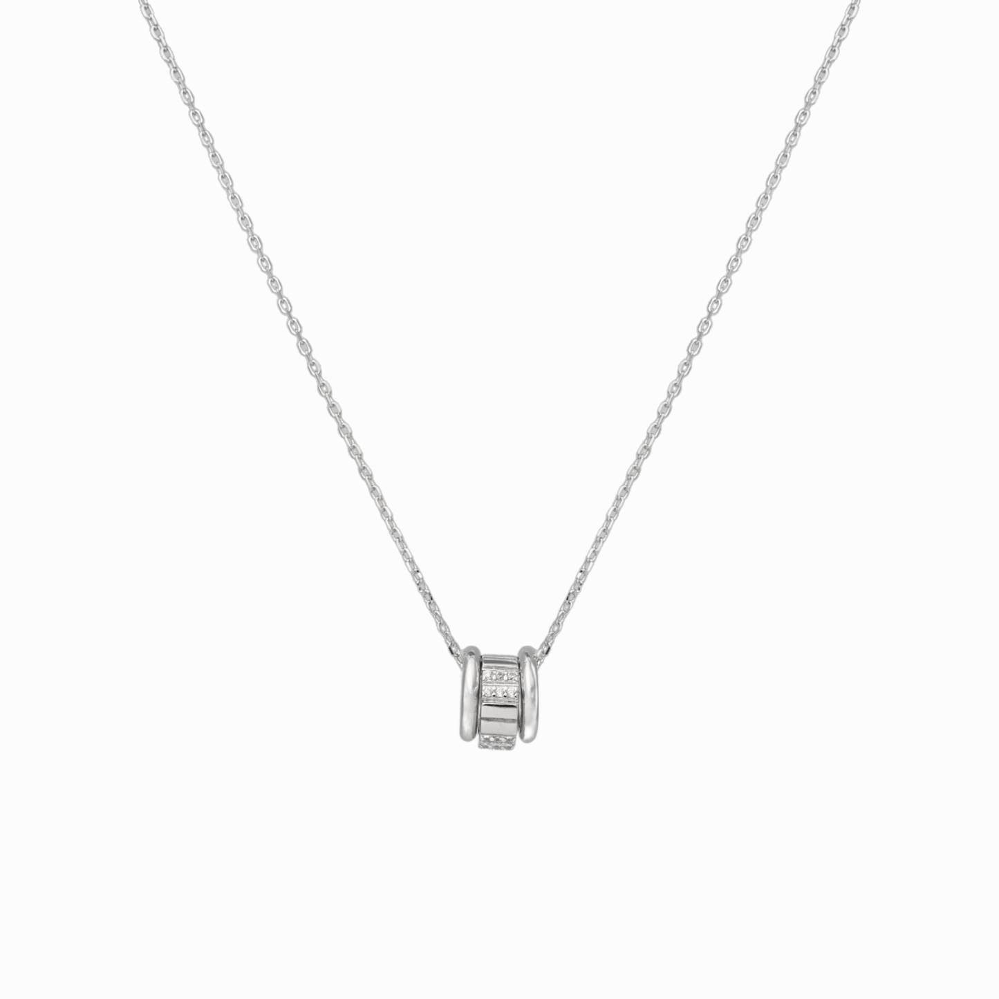 Trinity Orbit Pendant Necklace