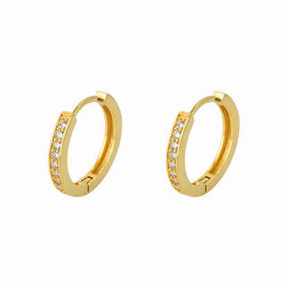 Gilded Huggie Hoop Earrings