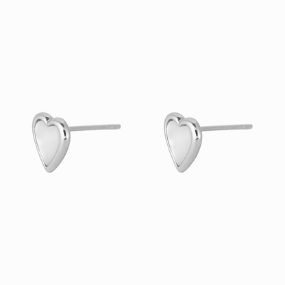 Nacre Heart Mother of Pearl Stud Earring