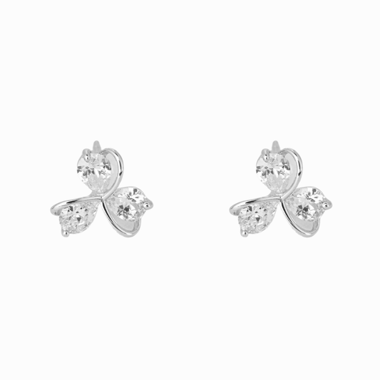 Trinity Blossom Stud Earring