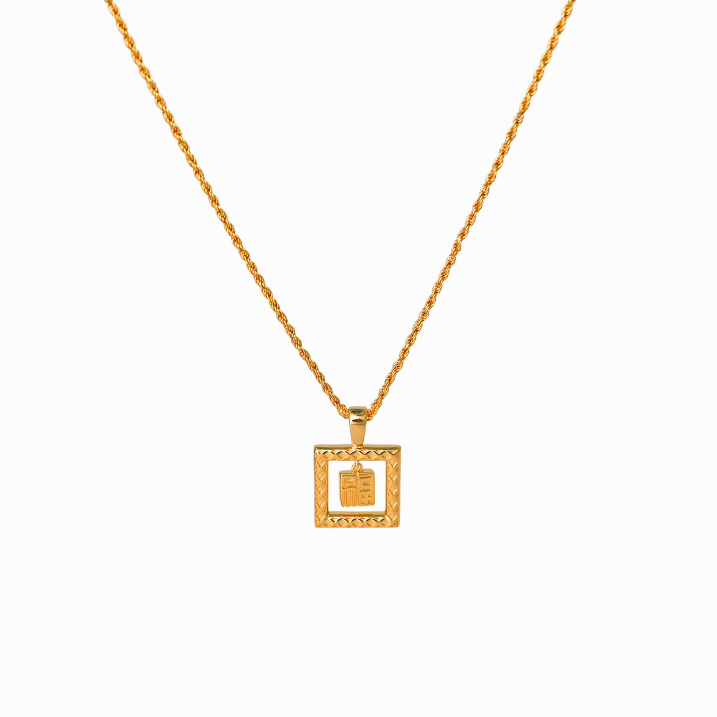 福 Fú Pendant Necklace