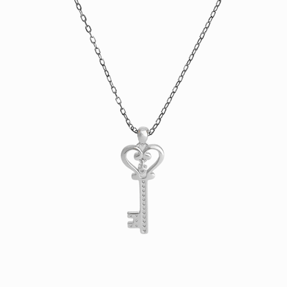 Heart Key Pendant Necklace
