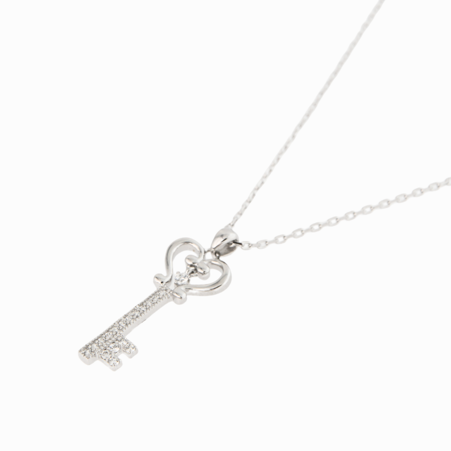 Heart Key Pendant Necklace