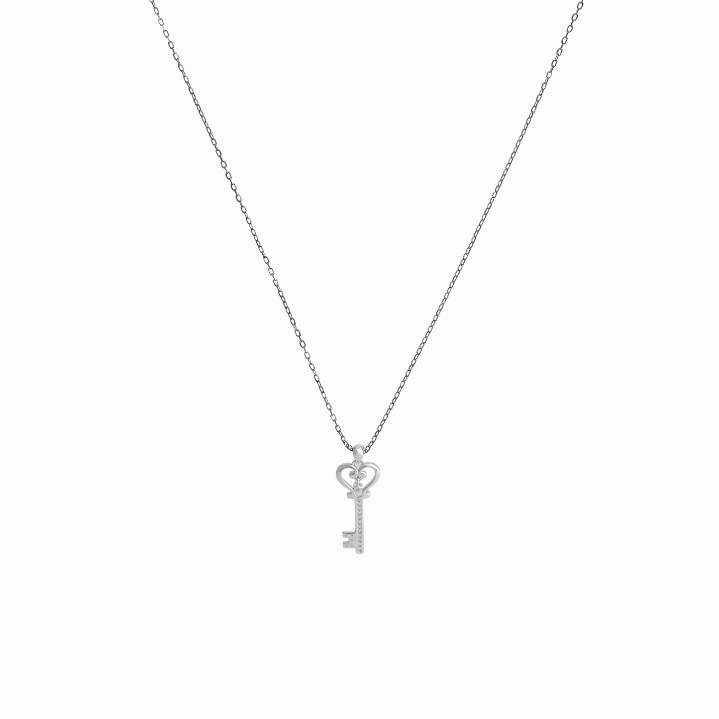 Heart Key Pendant Necklace