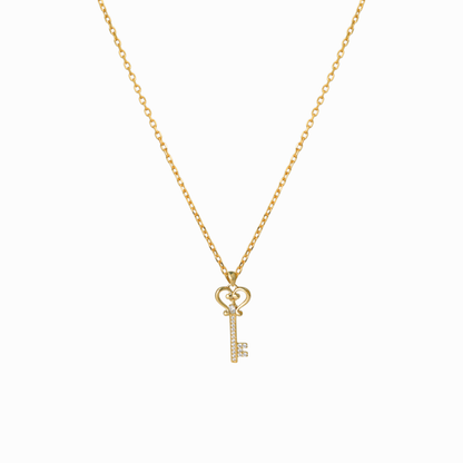 Heart Key Pendant Necklace