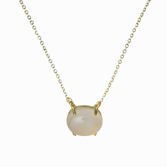 Agate Solitaire Necklace